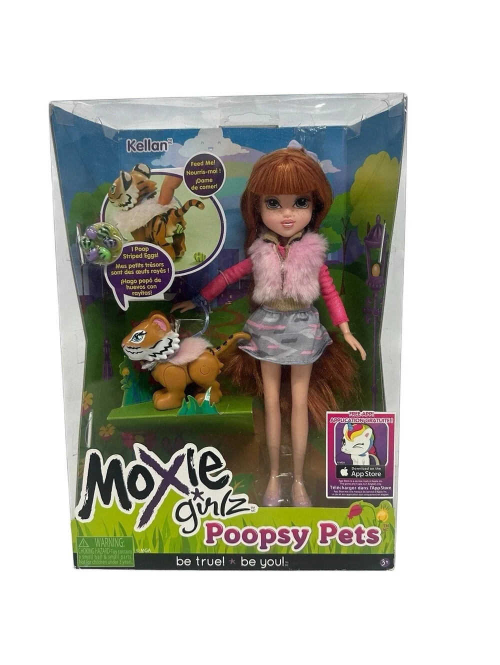 Moxie Girlz Poopsy Pets Doll Kellan Poop Striped Eggs Brand New In Box Rare